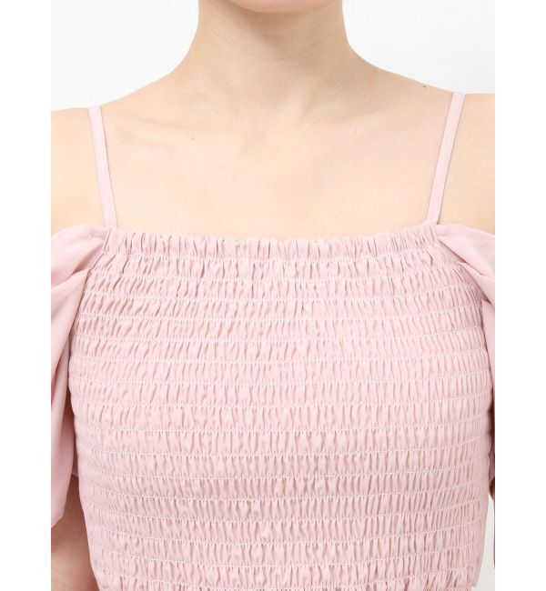 RESEXXY「オフショルシャーリングチュニック」|シャツ・ブラウス|