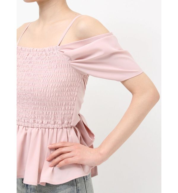 RESEXXY「オフショルシャーリングチュニック」|シャツ・ブラウス|