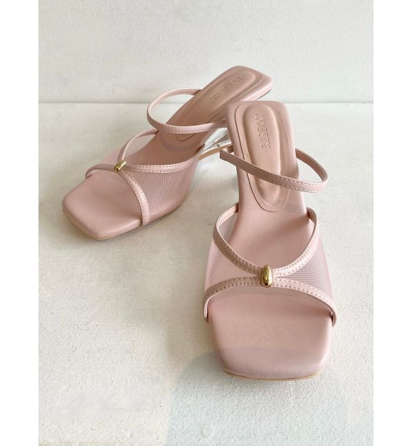 RESEXXY「ゴールドポイントメッシュサンダル」|サンダル|ピンク