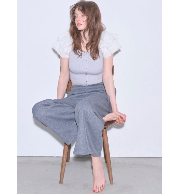 RESEXXY「ショルダーフリルニットトップス」|ニット・セーター|