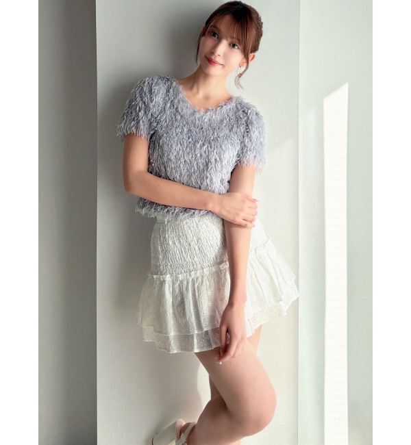 RESEXXY「フェザーライクカットトップス」|Tシャツ・カットソー|