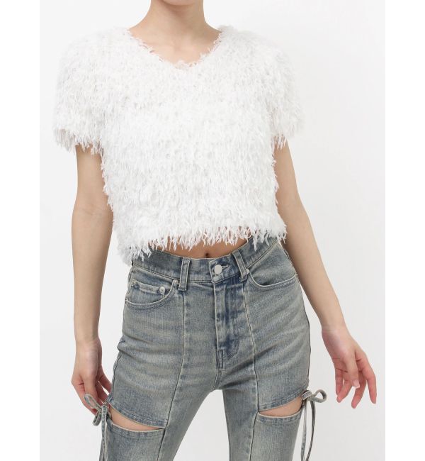 RESEXXY「フェザーライクカットトップス」|Tシャツ・カットソー|