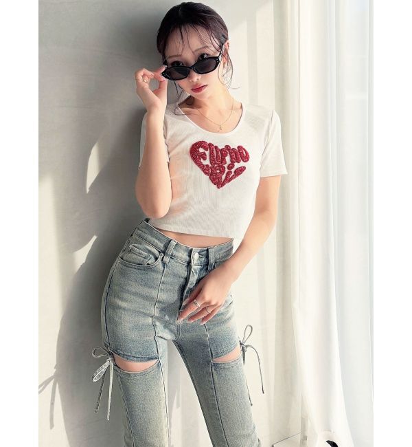 RESEXXY「ルミナスロゴTシャツ」|Tシャツ・カットソー|