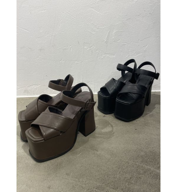 EMODA「クロスバルキーフォームサンダル」|サンダル|