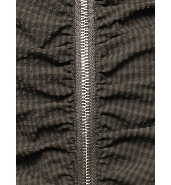 EMODA「ギャザージップシャツトップ」|Tシャツ・カットソー|