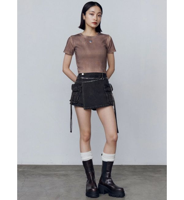 EMODA「スプレープリントコンパクトTシャツ」|Tシャツ・カットソー|