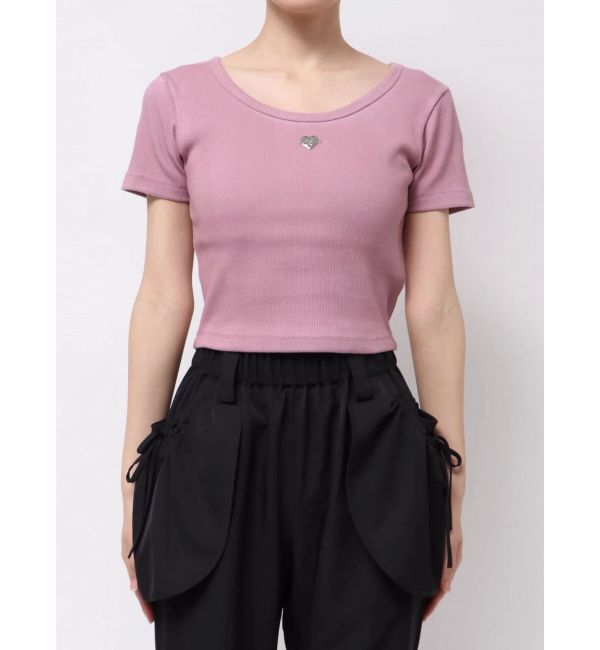 EMODA「スプレープリントコンパクトTシャツ」|Tシャツ・カットソー|ピンク