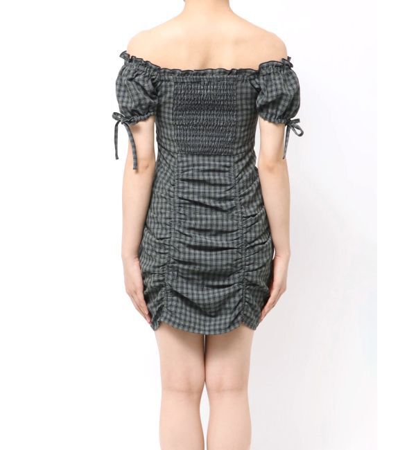 EMODA「オフショルダーミニギャザーワンピース」|ワンピース|