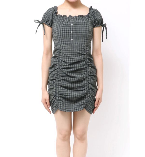 EMODA「オフショルダーミニギャザーワンピース」|ワンピース|