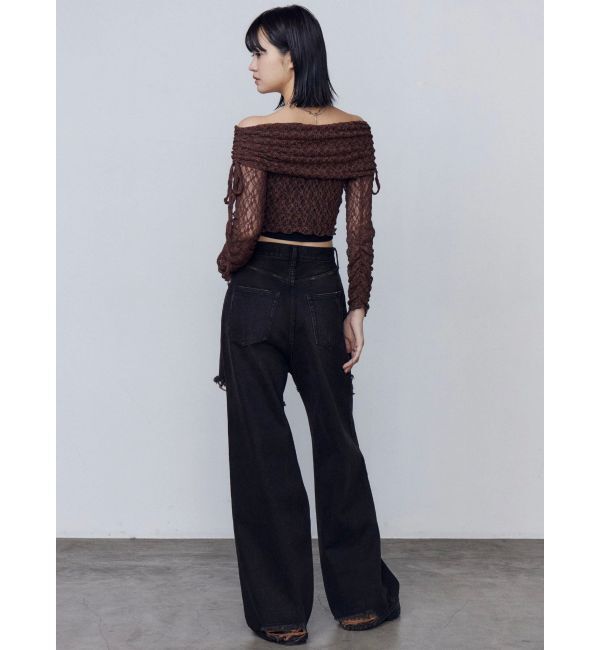 EMODA「レースオフショルダートップ」|Tシャツ・カットソー|