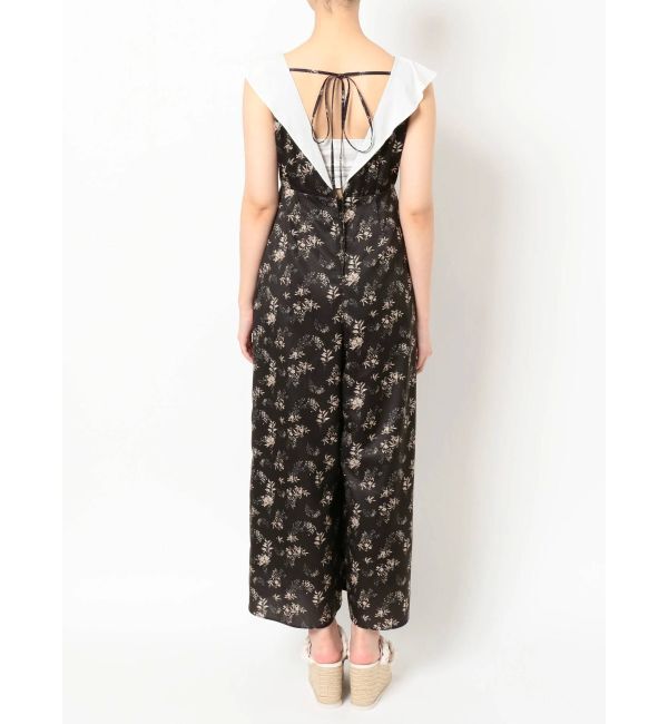 MERCURYDUO「フラワーバックリボンロンパース」|オールインワン|