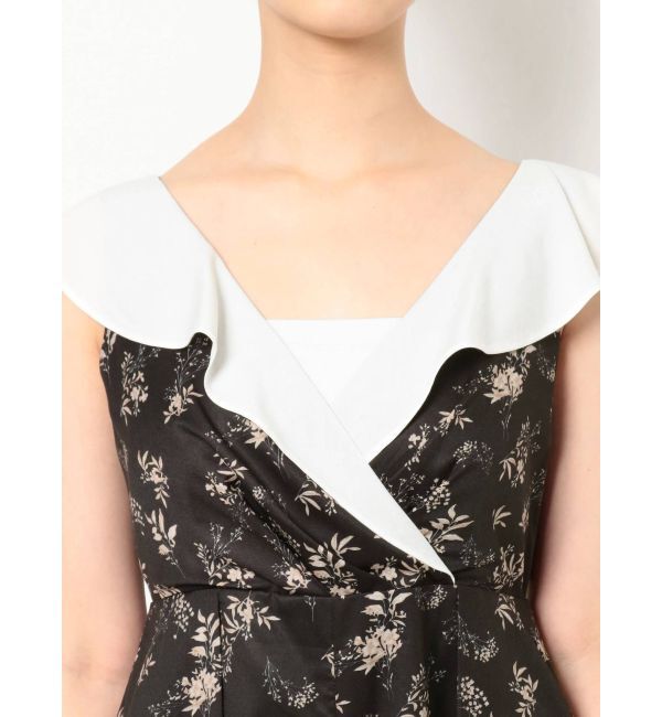 MERCURYDUO「フラワーバックリボンロンパース」|オールインワン|