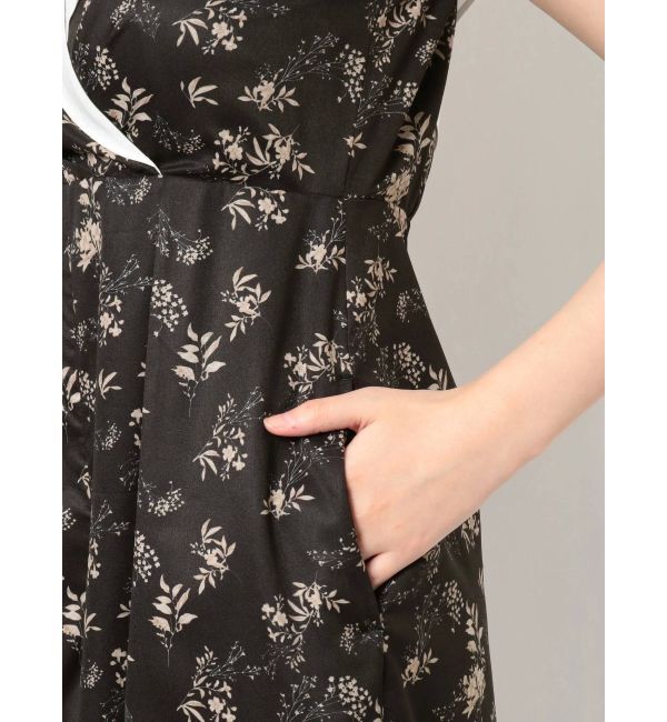 MERCURYDUO「フラワーバックリボンロンパース」|オールインワン|