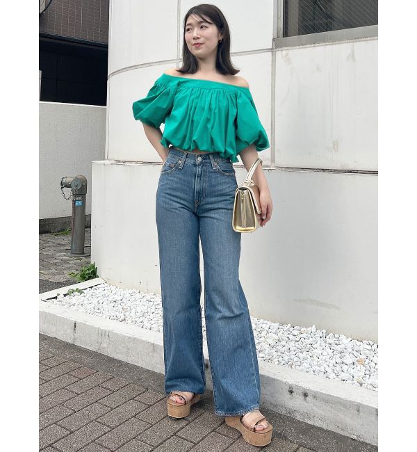 MERCURYDUO「Levis RIBCAGE WIDE LEG」|デニム|