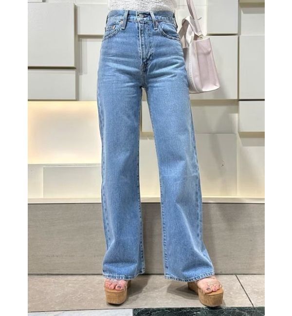 MERCURYDUO「Levis RIBCAGE WIDE LEG」|デニム|ブルー
