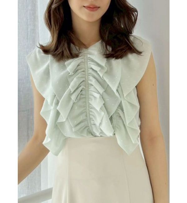 MERCURYDUO「リボンフリルブラウス」|シャツ・ブラウス|