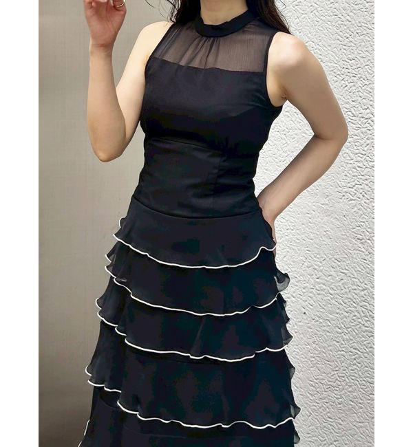 MERCURYDUO「シフォンティアードワンピース」|ワンピース|