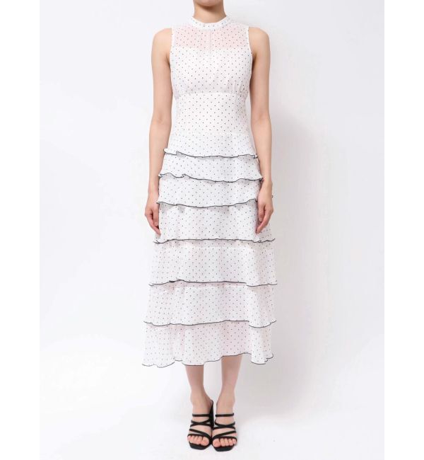 MERCURYDUO「シフォンティアードワンピース」|ワンピース|