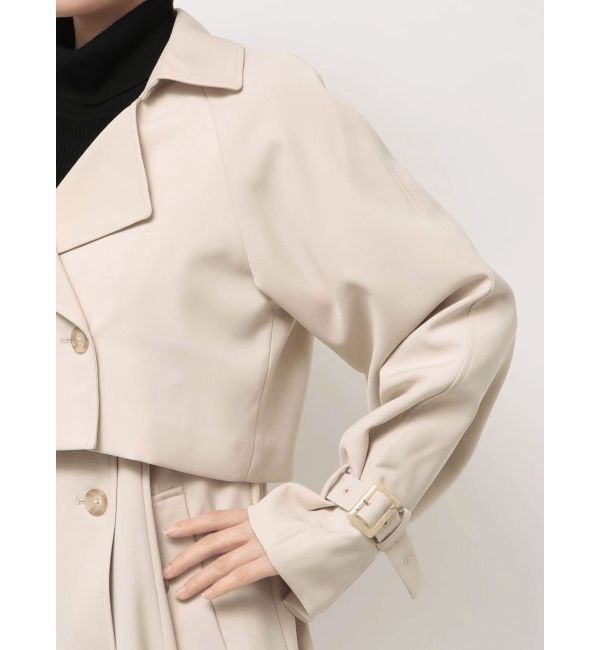 MERCURYDUO「【セットアップ着用可】ショートトレンチコート」|トレンチコート|