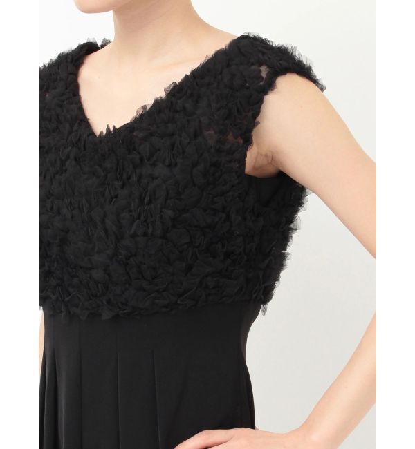 MERCURYDUO「チュールフリルドッキングロンパース」|ドレス|