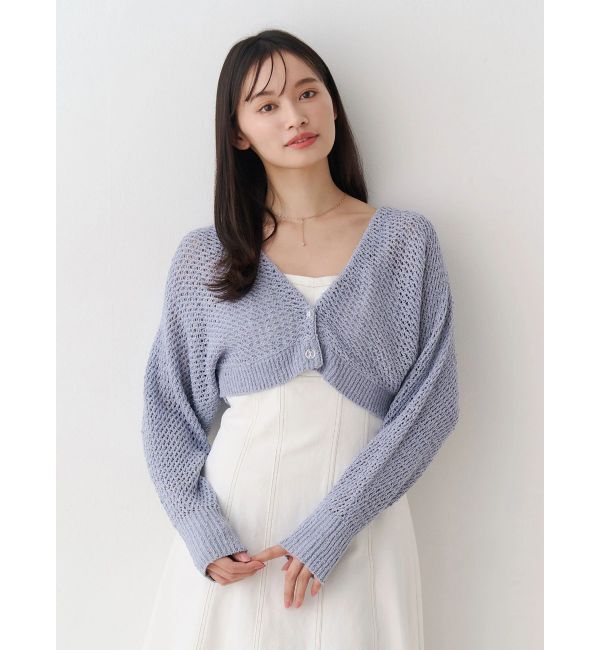 MERCURYDUO「クリアボタン使いボレロ」|カーディガン|