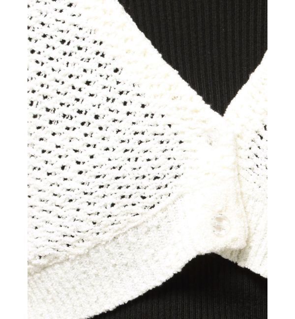 MERCURYDUO「クリアボタン使いボレロ」|カーディガン|