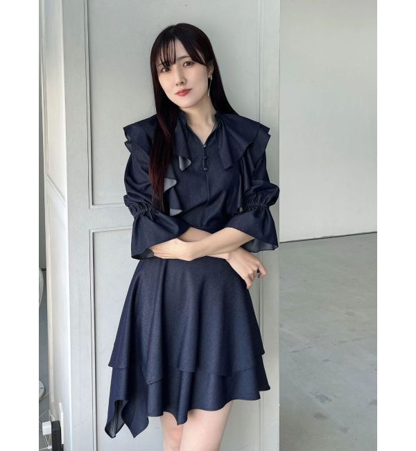 MERCURYDUO「【セットアップ着用可】ラッフルシャツブラウス」|シャツ・ブラウス|