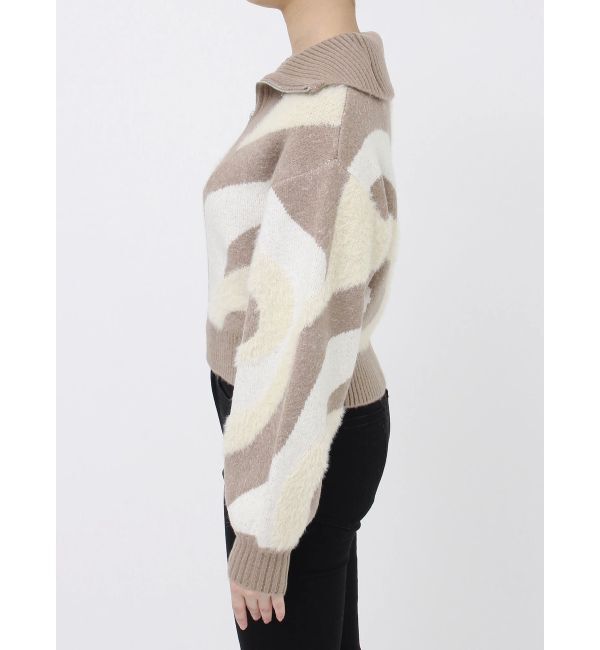 MURUA「ハーフジップフェザーニット」|ニット・セーター|
