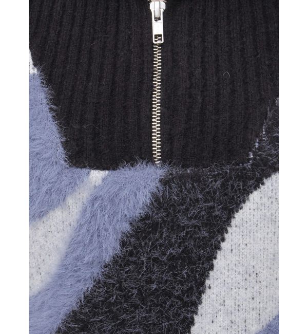 MURUA「ハーフジップフェザーニット」|ニット・セーター|