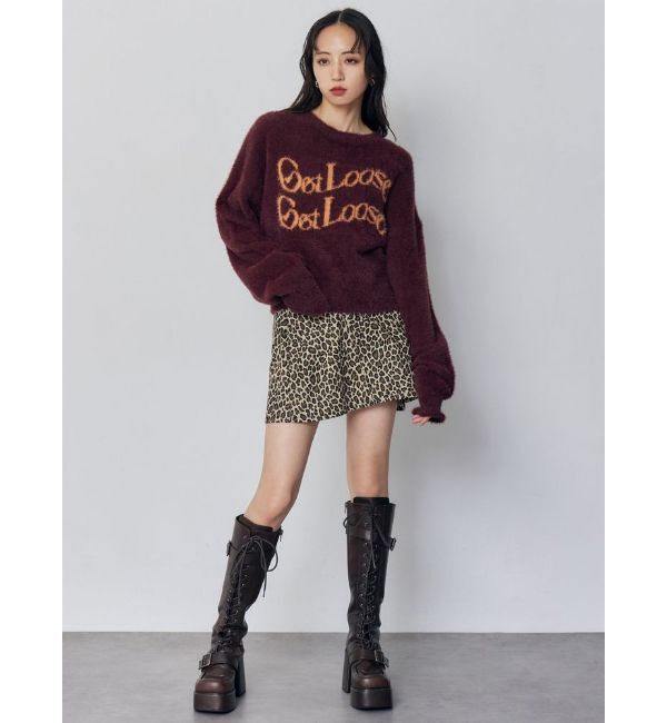 MURUA「ミニシャギーロゴニット」|ニット・セーター|