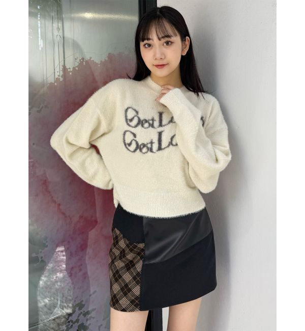 MURUA「ミニシャギーロゴニット」|ニット・セーター|