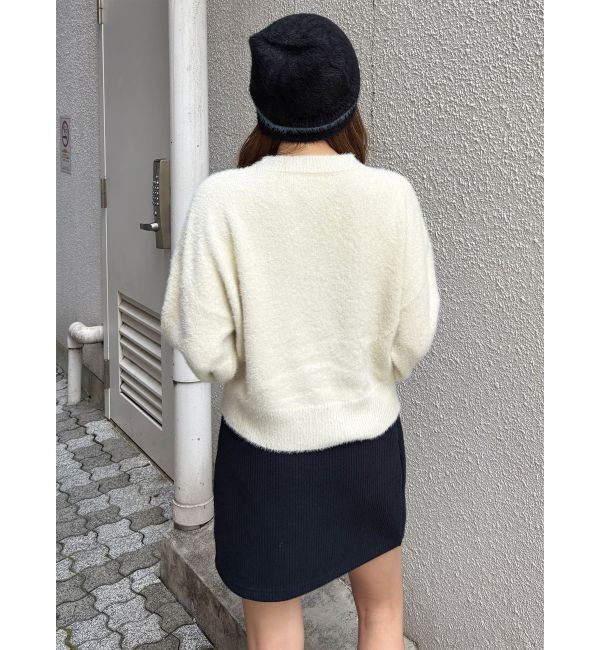 MURUA「ミニシャギーロゴニット」|ニット・セーター|