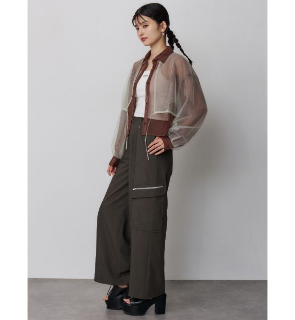 MURUA「チュールレイヤードシャツ」|シャツ・ブラウス|