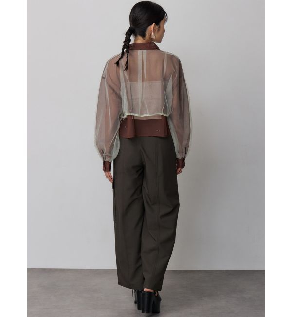 MURUA「チュールレイヤードシャツ」|シャツ・ブラウス|