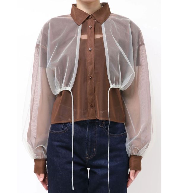 MURUA「チュールレイヤードシャツ」|シャツ・ブラウス|