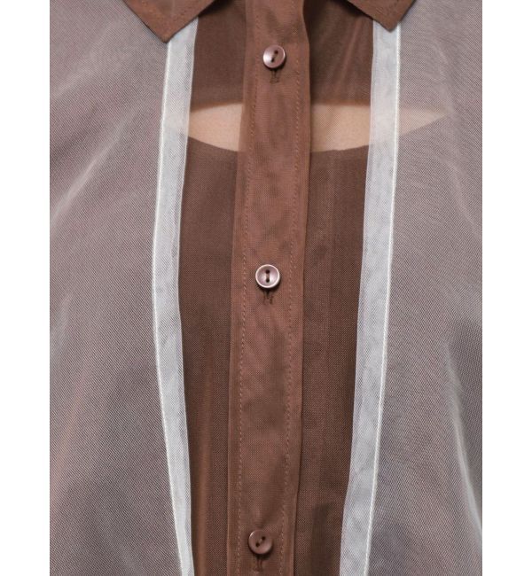 MURUA「チュールレイヤードシャツ」|シャツ・ブラウス|