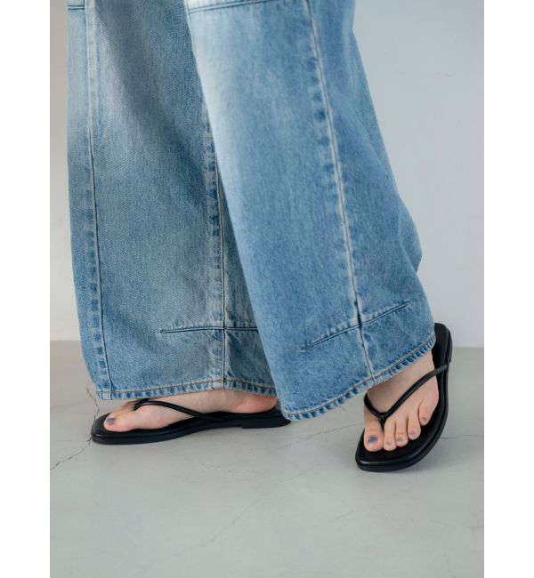 Ungrid「フラットサンダル」|サンダル|ブラック