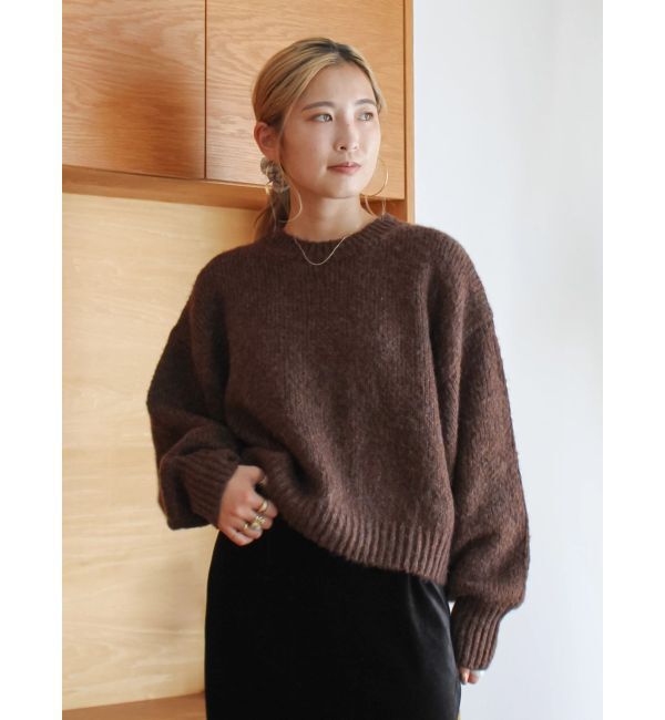 Ungrid「カラーモヘヤ混ルーズニット」|ニット・セーター|