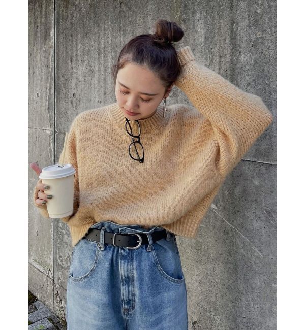 Ungrid「カラーモヘヤ混ルーズニット」|ニット・セーター|