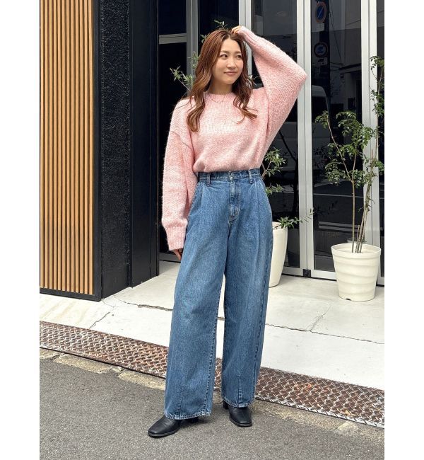 Ungrid「カラーモヘヤ混ルーズニット」|ニット・セーター|