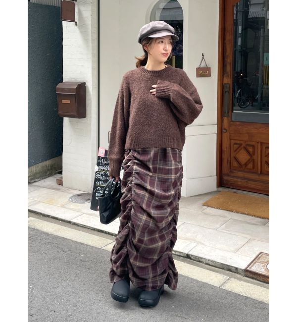 Ungrid「カラーモヘヤ混ルーズニット」|ニット・セーター|