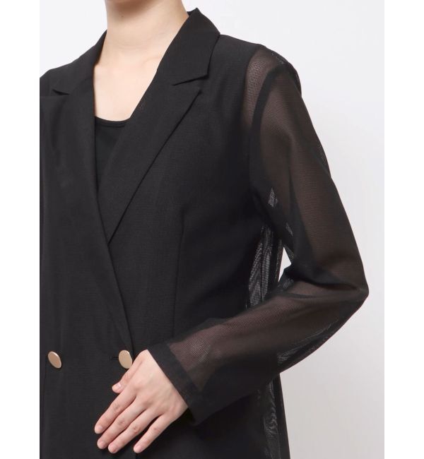 LAGUNAMOON「【追加生産】メッシュダブルテーラージャケット」|テーラードジャケット|
