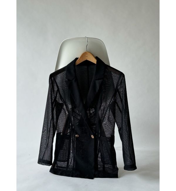 LAGUNAMOON「【追加生産】メッシュダブルテーラージャケット」|テーラードジャケット|