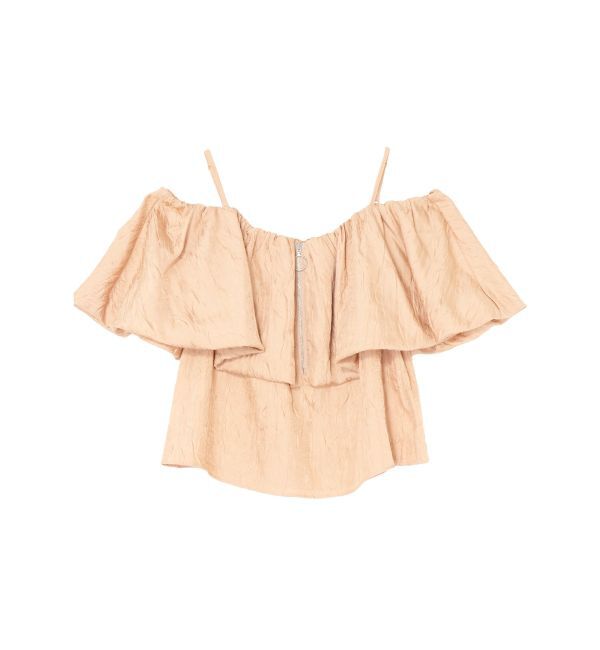 LAGUNAMOON「4WAYジャガードオフショルブラウス」|シャツ・ブラウス|サーモンピンク