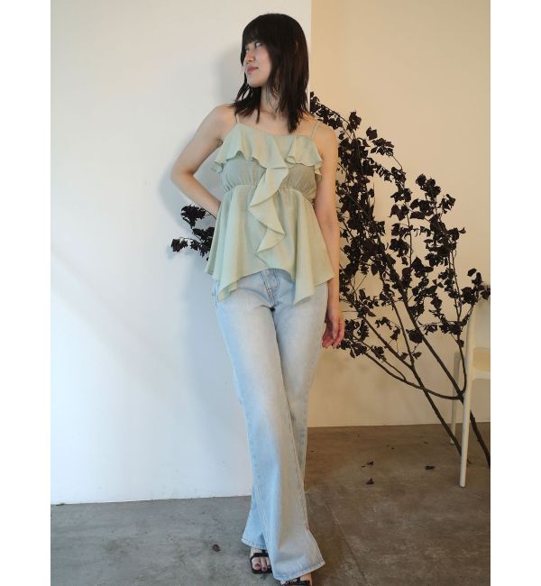 LAGUNAMOON「スリムフレアデニムパンツ」|デニム|