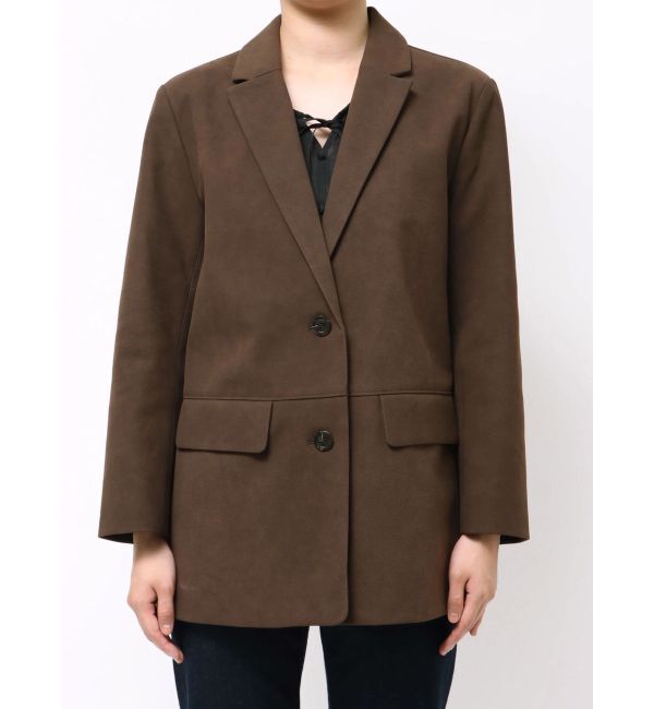 LAGUNAMOON「スエードライクジャケット」|テーラードジャケット|