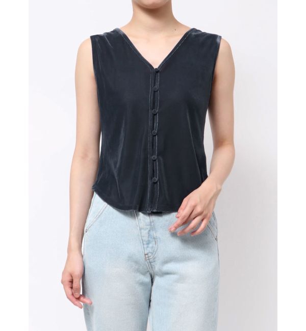 LAGUNAMOON「2WAYライトベロアタンク」|タンクトップ|