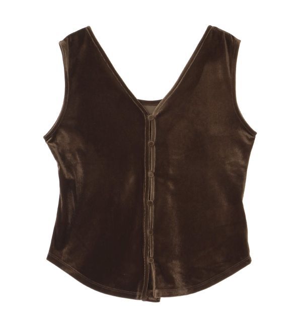 LAGUNAMOON「2WAYライトベロアタンク」|タンクトップ|