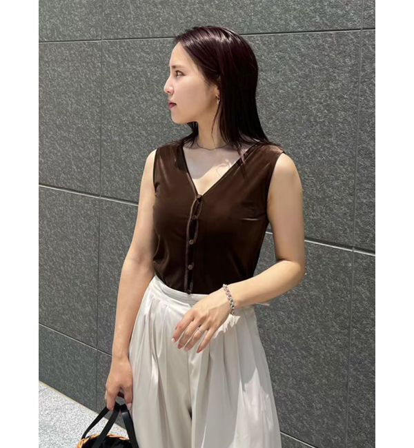 LAGUNAMOON「2WAYライトベロアタンク」|タンクトップ|