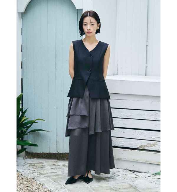 LAGUNAMOON「ティアードスカートドッキングベストワンピース」|ワンピース|